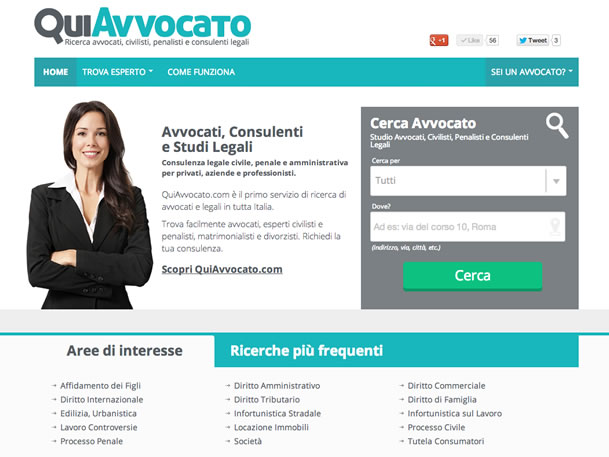 QuiAvvocato.com, il motore di ricerca per trovare avvocati e legali