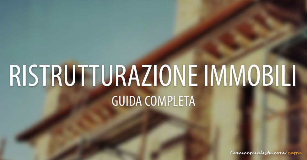 ristrotturazione immobili 2016